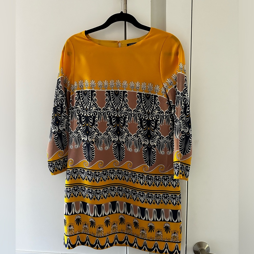 Yellow J. Crew Factory Mini Shift Dress